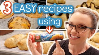 3 EASY CRESCENT ROLL RECIPES  HOW TO USE CRESCENT ROLL DOUGH  SIMPLE RECIPES [upl. by Nylorahs809]