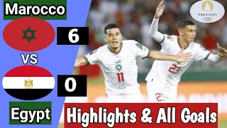 Marocco vs egypt paris olympics 2024  highlight amp goal olympics2024 football [upl. by Olly]