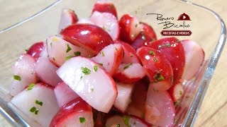 Rabanete temperado  Receitas Saladas Ep 12 [upl. by Einnaoj]