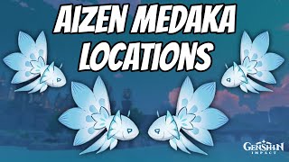 All Aizen Medaka Locations Genshin Impact [upl. by Rutra]