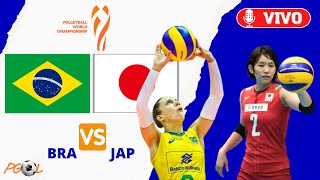 BRASIL X JAPÃO AO VIVO  VOLLEYBALL WORLD CHAMPIONSHIP  MUNDIAL DE VÔLEI FEMININO 2022  NARRAÇÃO 🏐 [upl. by Ennaxor]