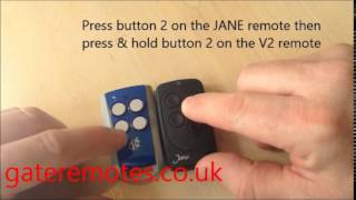 Programming a JANE TOP A Gate amp Garage Remote Control [upl. by Llacam]