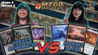 MTG Modern  Goryos Vengeance Reanimator vs Phoenix Altar  MTGO Masters  Week 5  Match 5 [upl. by Cchaddie]