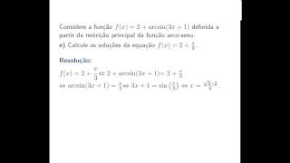 Trigonometria inversa  Equação com arcsin [upl. by Inerney416]