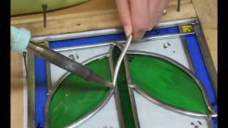 Stained glass lessons at Mandy Wood Stained Glass Gallery Studio [upl. by Folly]