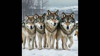 Majestic wolf pack bond  shorts wolfpack hybridanimals uniquecreatures fascinatingcreatures [upl. by Ellekim]