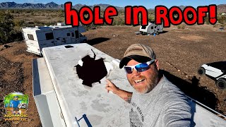 Theres a GIANT Hole In My Roof [upl. by Mosby]