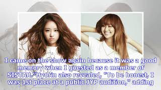 Hyorin reveals audition for jype and past debut plans with secrets ji eun  allkpopcom [upl. by Htez]