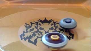 Beyblade phantom Orion VS proto nemesis [upl. by Horodko532]