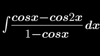 Integration of cosxcos2x1cosx  ∫ cosxcos2x1cosx dx [upl. by Essex141]