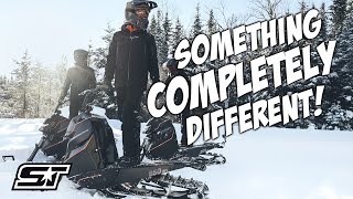 First Ride On Widescapes WS250 StandUp Snowmobile [upl. by Norit]