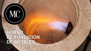 Horno para fundición de metales con quemador Venturi [upl. by Llevram]