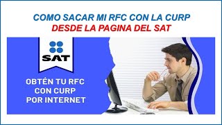 COMO SACAR MI RFC CON LA CURP 2024 [upl. by Darlene]