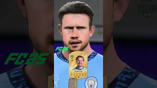 OFFICIAL RATINGS for MANCHESTER CITY players in FC 25 fc25 mancity fifa kdb city [upl. by Nilcaj579]