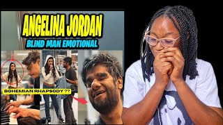 Angelina Jordan sings quotBohemian Rhapsodyquot for a blind man try not to cry REACTION [upl. by Otnas]