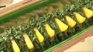 Making and Cutting Lemon Mint Cold Process Soap [upl. by Ahsinut]