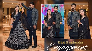 tripti amp yogendra best engagement engagementphotography weddingphotography [upl. by Nollahp]