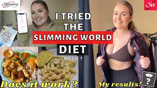 I tried the SLIMMING WORLD DIET WOW Does it work Week 1 results [upl. by Nosyt478]