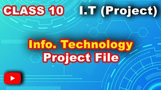 Class 10 IT project file 202425 [upl. by Mcnutt]