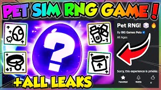 PET RNG RELEASE DATE NEW PET SIM GAME ALL LEAKS Roblox [upl. by Ardnovahs]