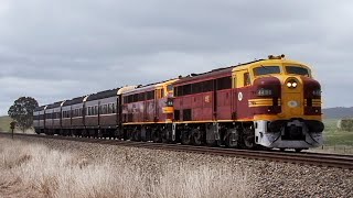 NSW Railways  Diesels in the Goulburn Region Australian Trains [upl. by Anitsirt]