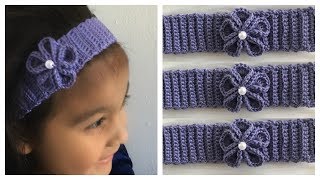 CROCHET Diadema Tejida Para Niña y Todas las Edades💓 [upl. by Adnamas]