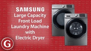 Samsung Large Capacity Front Load Washer and Electric Dryer [upl. by Tacy445]