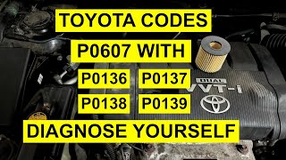 Toyota Codes P0607 With P0138  How To Diagnose Yourself [upl. by Corron]