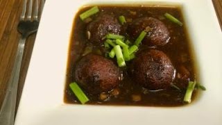 Vegetable Manchurian  Restaurant style [upl. by Winshell]