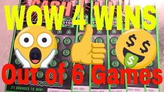 Amazing WIN Exciting 4 of 6 Lottery Scratchers [upl. by Diannne]