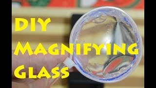 DIY  How to make a Magnifying glass at home [upl. by Ettedualc386]