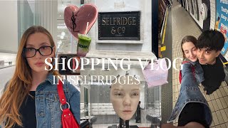 shopping vlog in Selfridges  makeup haul London luxury mall amp more [upl. by Enibas]