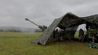 M777A2 Howitzer Fires Sharp Bullets during Dynamic Front 25 [upl. by Seda]