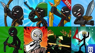 Stick War Legacy vs War Legend vs Modern War vs Hero Wars Stickman Defence Battle 8 Stickman Games [upl. by Madelyn]