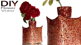 DIY cement flower vase  Cement craft ideas home decoration  DIY cement project  Easy cement diy [upl. by Llevrac19]