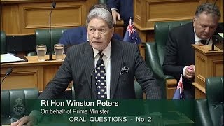 Question 2  Hon Paula Bennett to the Prime Minister [upl. by Hsihsa]