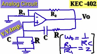 Analog Circuit Lecture 38  Wein Bridge Oscillator using opamp Explained [upl. by Ydnas]