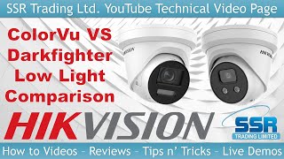 ColorVu VS DarkFighter Hikvision Camera Comparison 4K 8MP Real Night CCTV Footage Low Light IP PoE [upl. by Silvano]