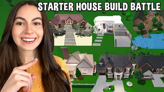 MEGA Starter Home BuildOff CHALLENGE Bloxburg Update [upl. by Arvo]