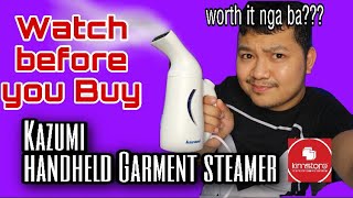 KAZUMI HAND HELD GARMENT STEAMER REVIEW [upl. by Adnof]