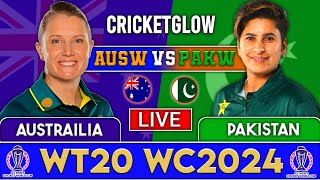 Live  AUSW Vs PAKW MATCH14 DUBAI  Live Scores amp Commentary  T20 WWorld Cup 2024  1st inning [upl. by Scever]