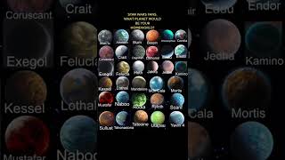 Star Wars Planets Which would you live on [upl. by Opaline614]