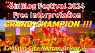 Sinulog Festival 2024 CHAMPION Canlaon City Negros Oriental FREE INTERPRETATION CATEGORY January 21 [upl. by Cnut500]