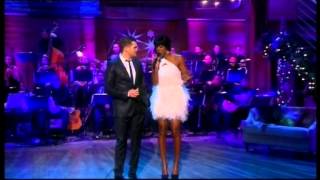 Michael Bublé Xmas Live  Home For Christmas quotWhite Christmas Duet With Kelly Rowlandquot Live HQ [upl. by Ardeen]