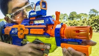 NERF BULLPUP RAPIDSTRIKE amp Modded Rhinofire  Chiews Nerf WarHvZ Loadout [upl. by Gearhart]