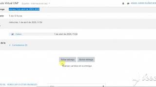 EDITAR BORRAR ENTREGA TAREA  quotAula Virtual UNPquot [upl. by Analla223]