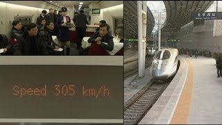 China inaugura la línea de tren de alta velocidad más larga del mundo [upl. by Nylecoj]