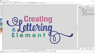 Creating a Lettering Element [upl. by Kimber]