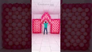 BALLOON CASTLE 🏰 Balloon decoration ideas 🤩 birthday decoration ideas at home tiktok balloon [upl. by Aretha129]