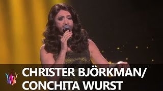 Conchita Wursts quotRise Like A Phoenixquot tolkad av Christer Björkman  Melodifestivalen 2015 [upl. by Adirahs460]